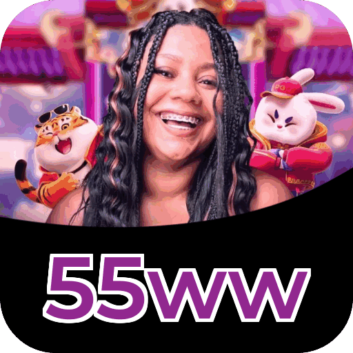 Plataforma 55ww mostrando interface moderna, jogos certificados e recursos de segurança licenciados